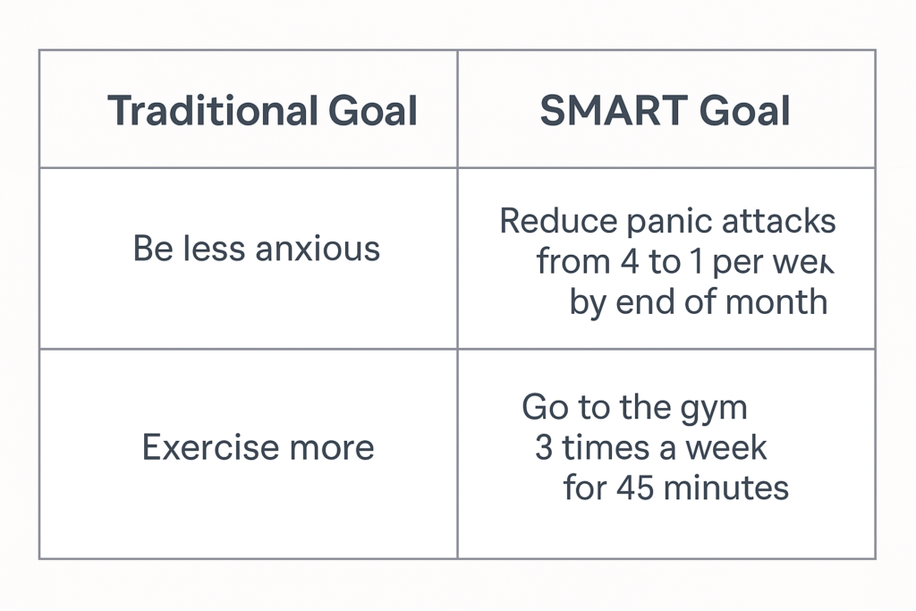 smart goals therapy